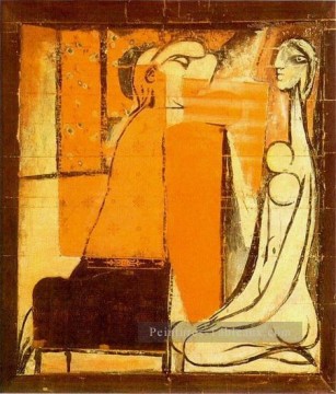 Confidences Deux femmes carton pour une tapisserie 1934 cubisme Pablo Picasso Peinture à l'huile